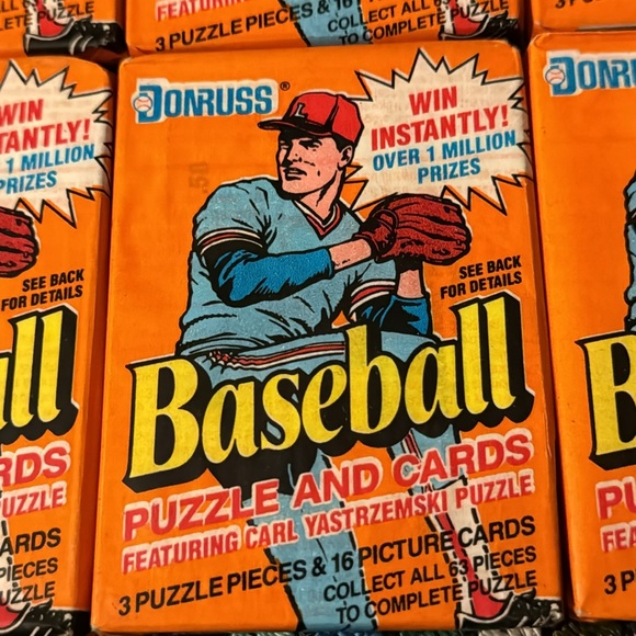Baseball Cards ⚾️ unopened pack DONRUSS 1990. 16 cards in each. 8 packs. Vintage - Picture 2 of 6